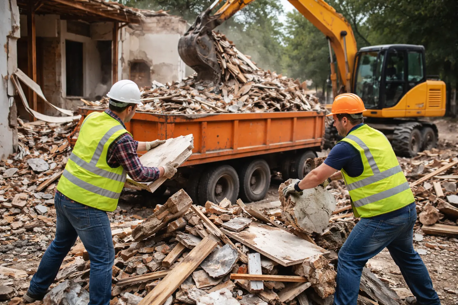 Professional construction debris cleanup Abbotsford after renovation project